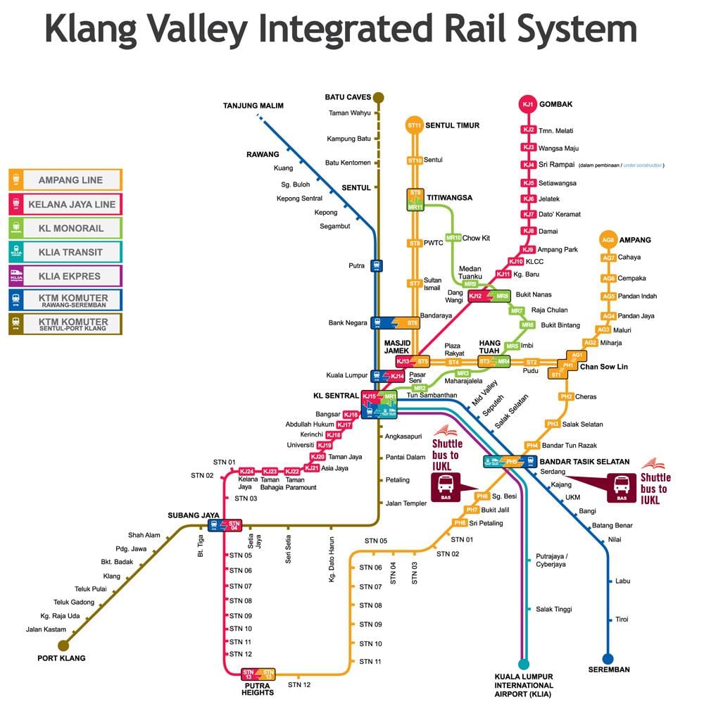 kuala lumpur stesen kereta api peta