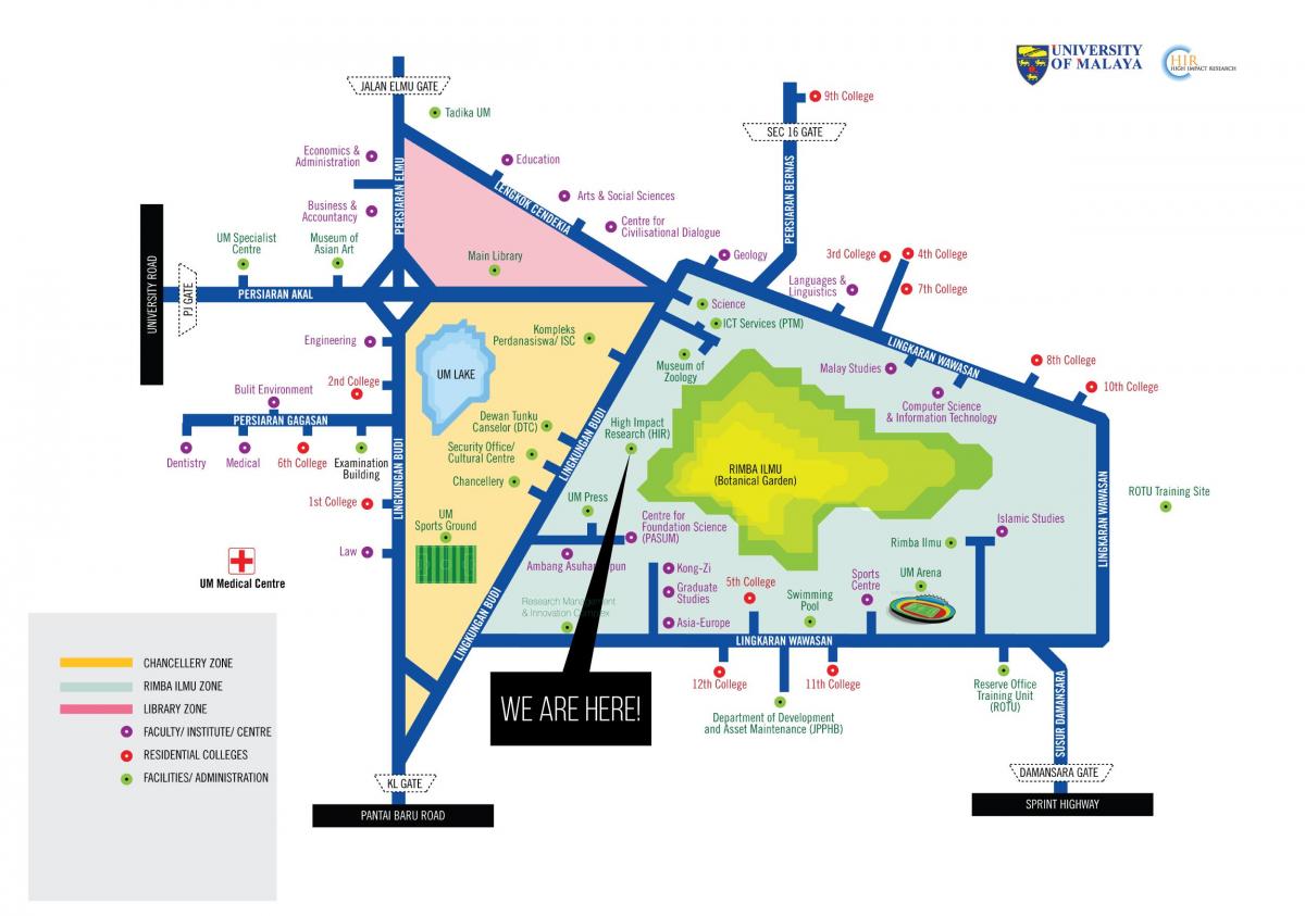 Peta university malaya