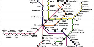 Malaysia peta metro