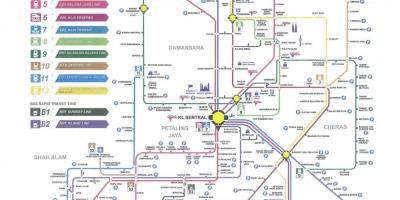 Kuala lumpur transit peta kereta api