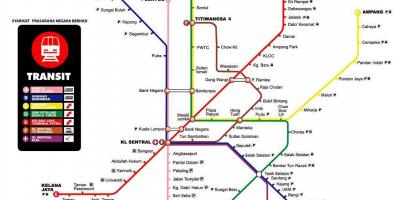 Metro peta kuala lumpur