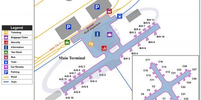 Kuala lumpur international terminal lapangan terbang peta